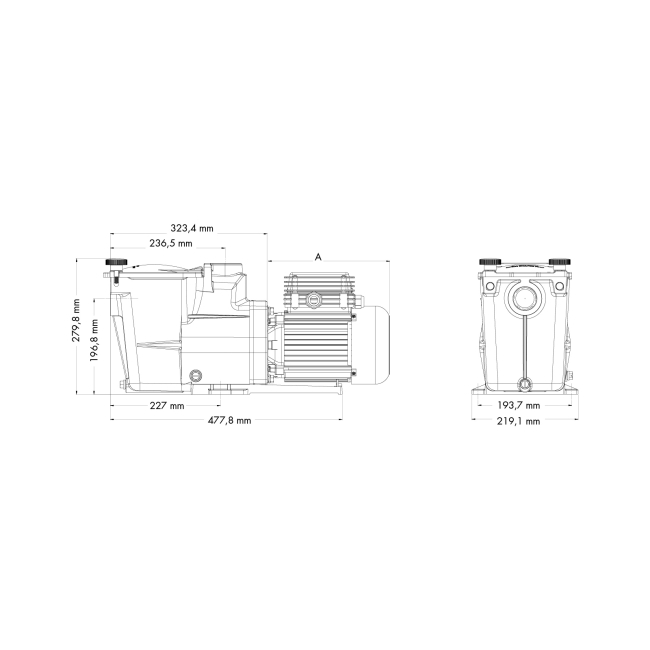 Pompe piscine Super Pump Pro - TRI - Hayward