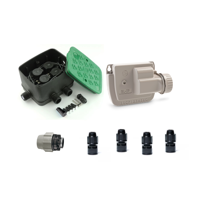 Kit complet Solem BL-IP 9V 4 stations pour goutte à goutte