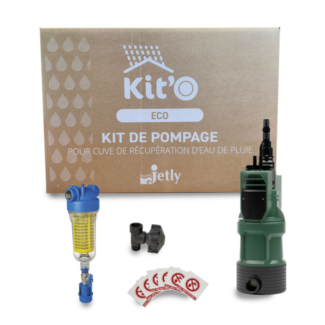 Kit pompage eau de pluie - Eco