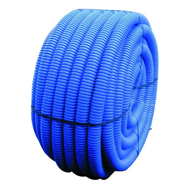 Gaine annelée TPC bleu 63mm 50m