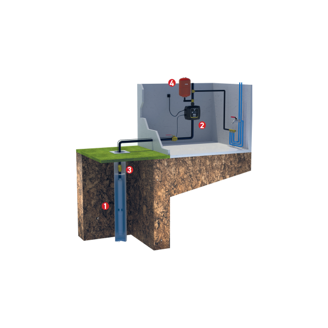 Pompe de forage Foractive S4 3/13 M/M DAB-Jetly