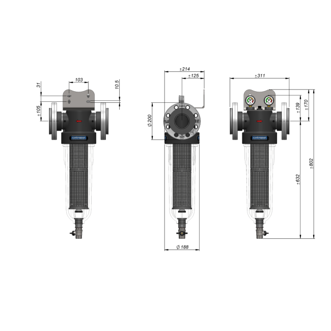 Filtre NW800 - DN 80 CINTROPUR