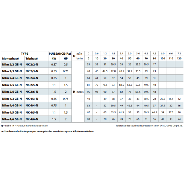 Pompes de puits NK4 Mono automatique - Pedrollo