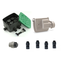 Kit complet Solem BL-IP 9V 4 stations pour goutte à goutte