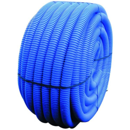 Gaine annelée TPC bleu 63mm 50m